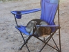Dog guarding one of our chairs